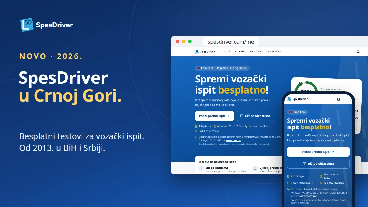 SpesDriver u Crnoj Gori: sajt na laptopu i na telefonu