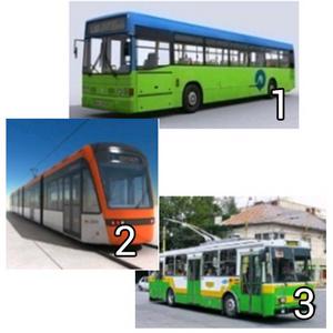 Slika uz pitanje: Trolejbus je prikazan na slici broj