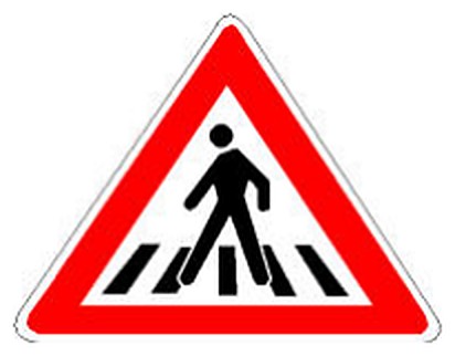Figura e pyetjes: Sinjali në figurë është një sinjal vertikal, që paralajmëron rrezik.