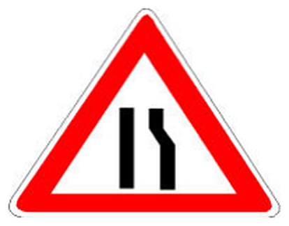 Figura e pyetjes: Sinjali në figurë është një sinjal vertikal që paralajmëron rrezik.