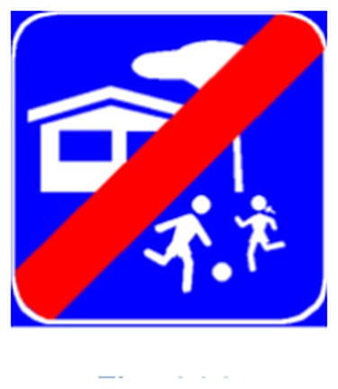 Figura e pyetjes: Sinjali në figurë tregon se jemi në dalje të një zone me park lojërash apo të banuar.