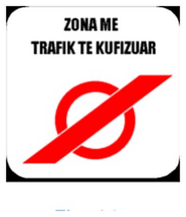 Figura e pyetjes: Sinjali në figurë tregon fundin e zonës me trafik të kufizuar.