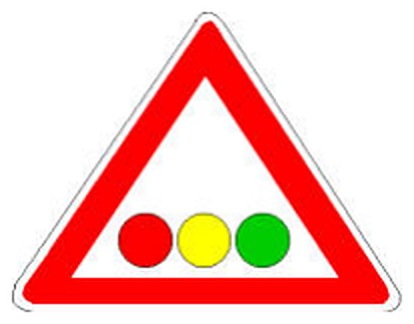 Figura e pyetjes: Sinjali në figurë është sinjal vertikal rreziku.