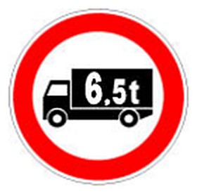 Figura e pyetjes: Sinjali në figurë ndalon qarkullimin e autoambulancave.