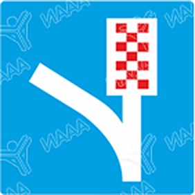 Изображение към въпроса: Този пътен знак сигнализира: