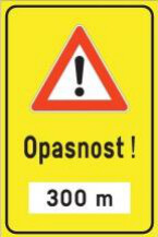 Slika uz pitanje: Na slici je prikazan saobraćajni znak: