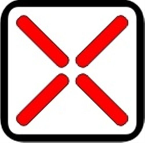 Слика за прашањето: Вкрстените линии со црвена боја (како на сликата), поставени над сообраќајната лента означуваат: